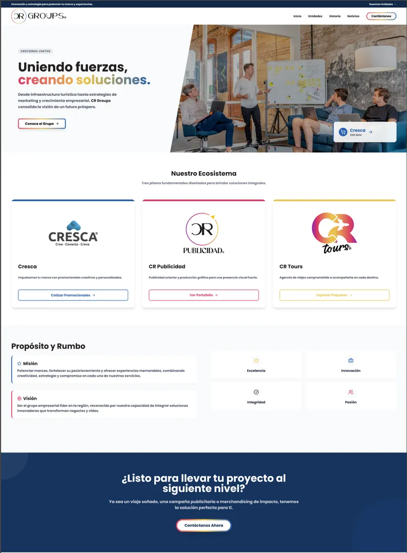 Captura de CR Groups Honduras